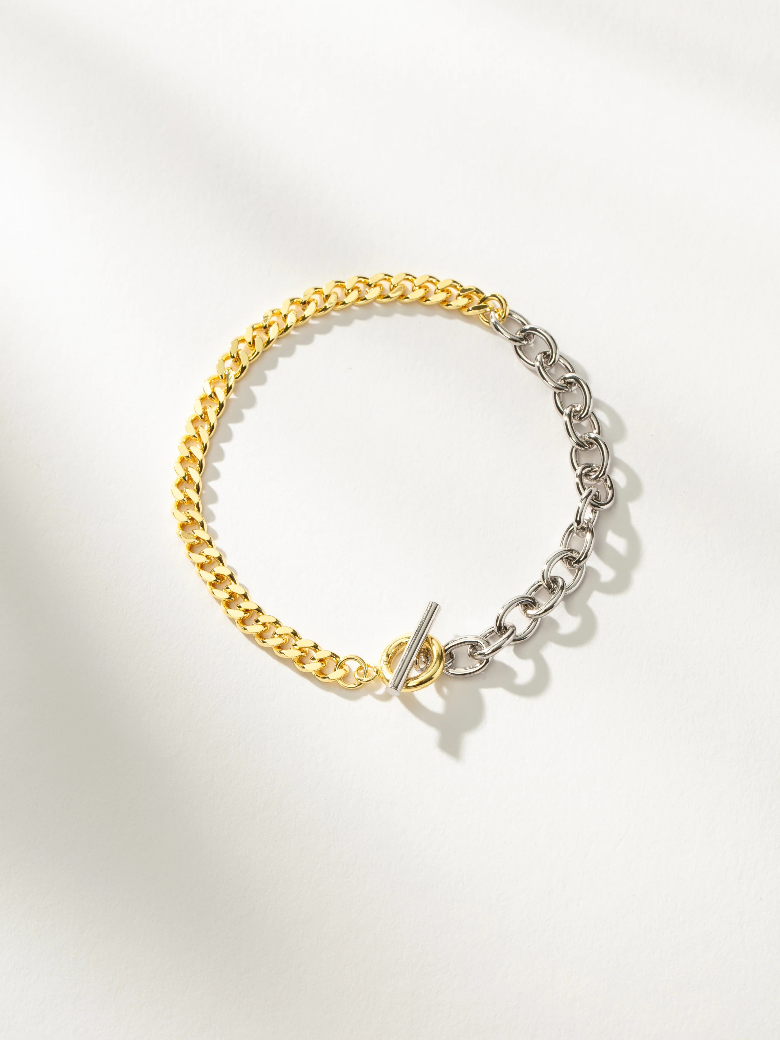 Silver and Gold Mixed Up Double Chain Bracelet | Uncommon James | Uncommon James
