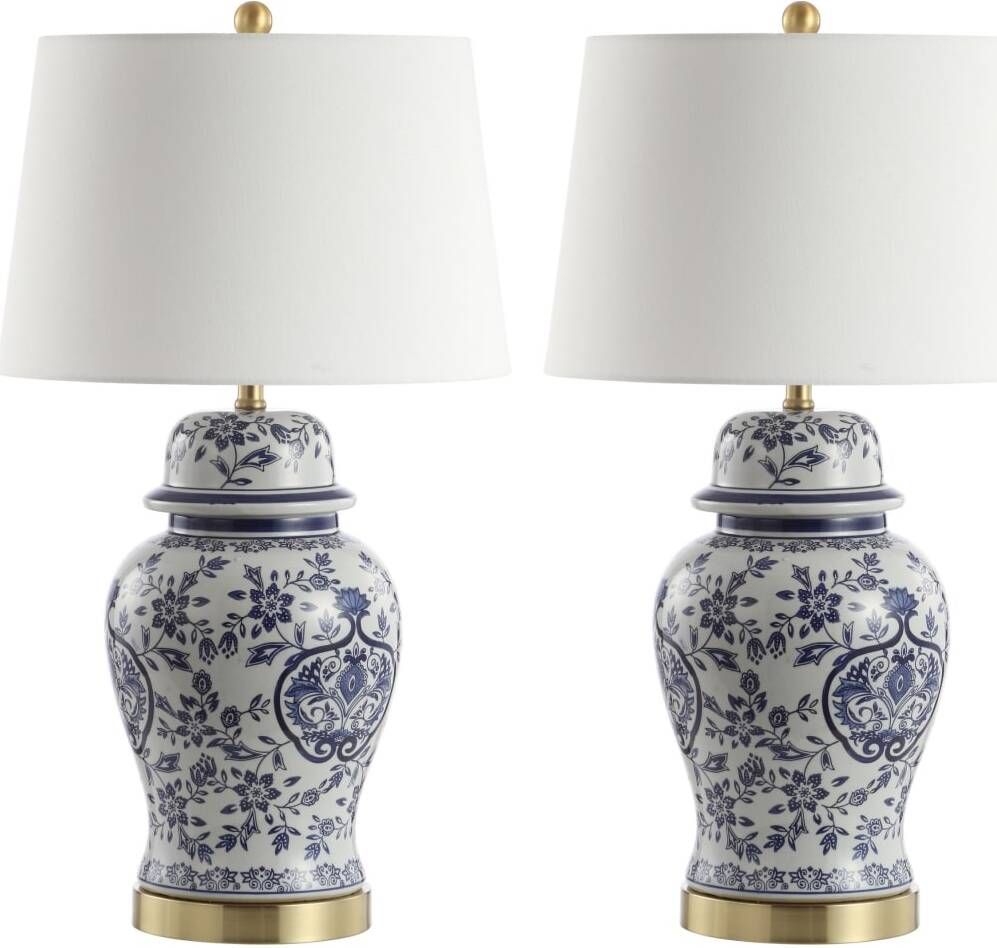Ariadne Blue and White Table Lamp Set of 2 | 1stopbedrooms