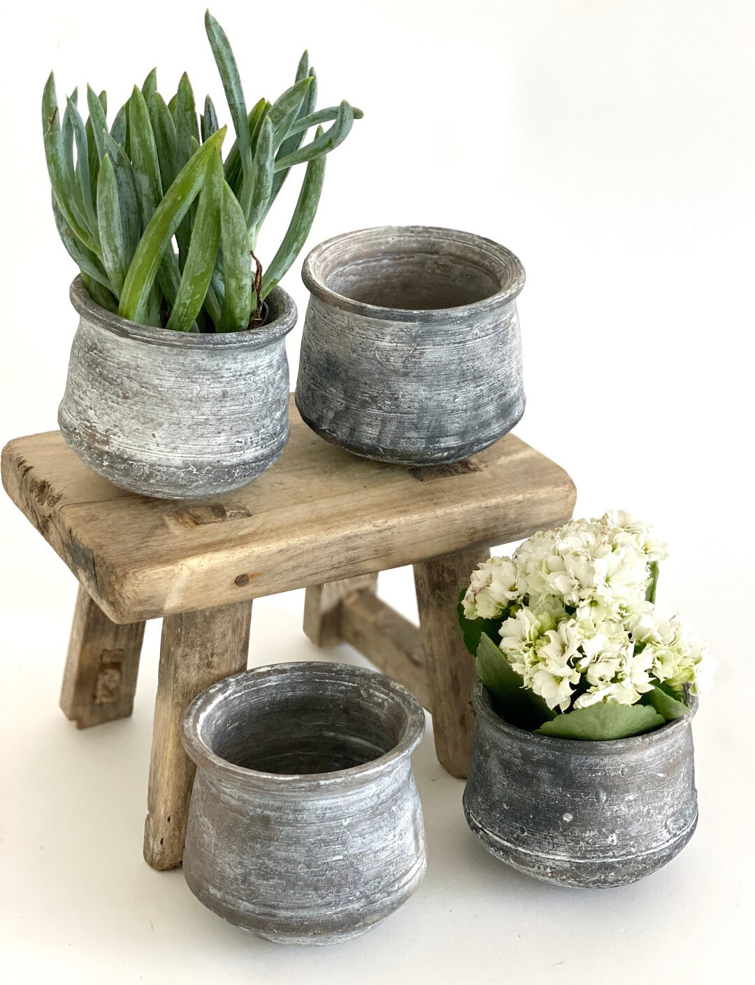 Rustic Handmade Clay Pots | Etsy (US)