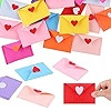 30 Pcs Valentine's Day Felt Envelope Bulk Heart Love Envelopes Stitching Note Table Scatter Holid... | Amazon (US)