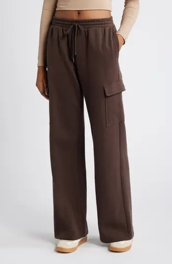 Baggy Wide Leg Cargo Sweatpants | Nordstrom