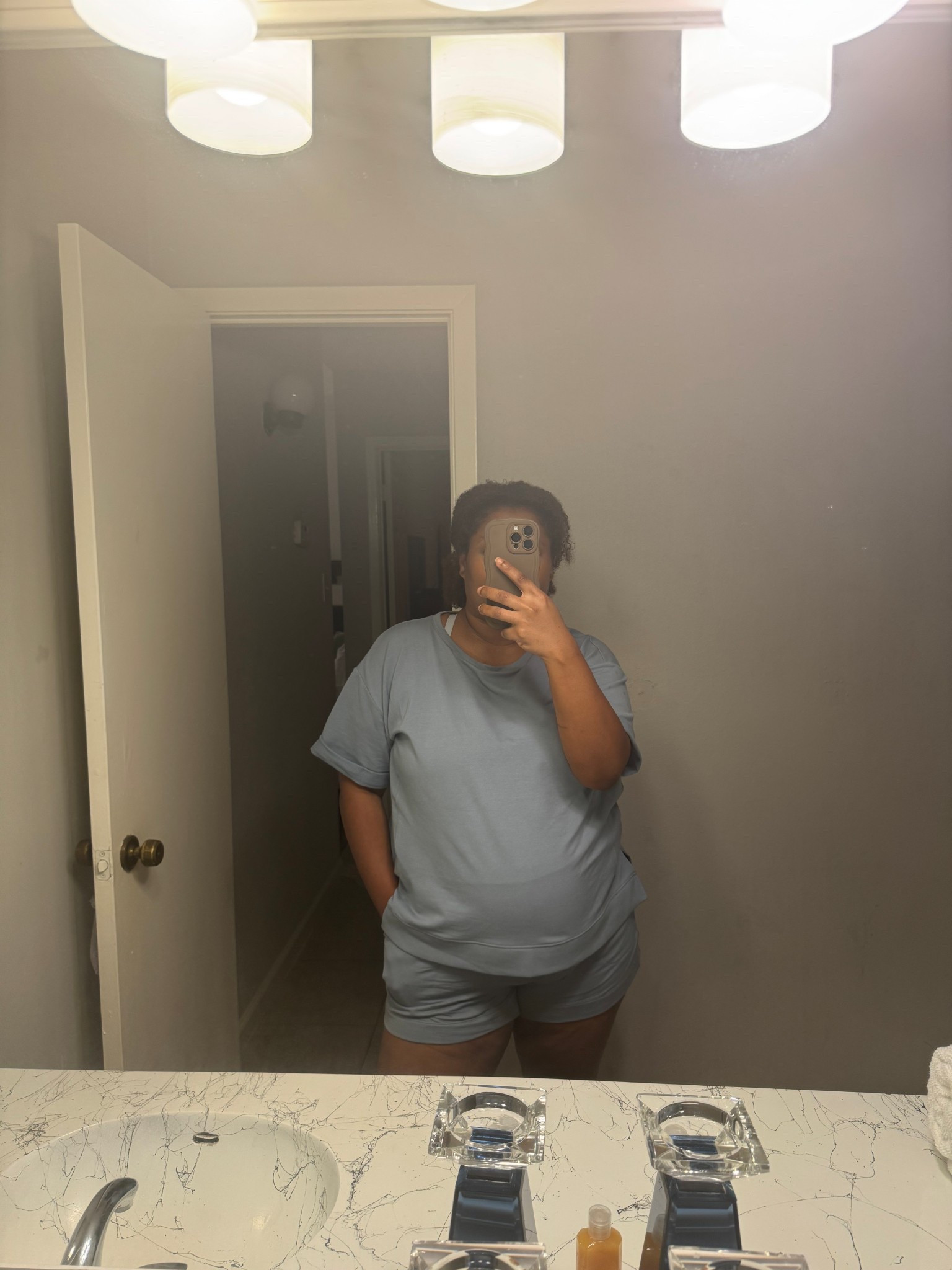 Such a comfy outfit! 

Wore this cozy set for a roadtrip recently and yes it’s bump friendly! 

In the shorts I went with my normal size, as they’re roomy. You may consider sizing down if you’re not pregnant. I did size up in the short for a little room for the baby bump! 

Underneath I’m wearing the Enbliss lace racerback bralette, which will show the straps fyi so if you’re worried about that go with the traditional style! Multiple color options available! 



#LTKBump #LTKTravel #LTKPlusSize