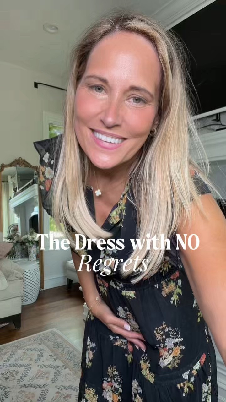 This dress looks so good on most body types. The chiffon fabric drapes beautifully too.  Very slimming shape and great for all those fall weddings or events

#LTKootd #LTKOver40