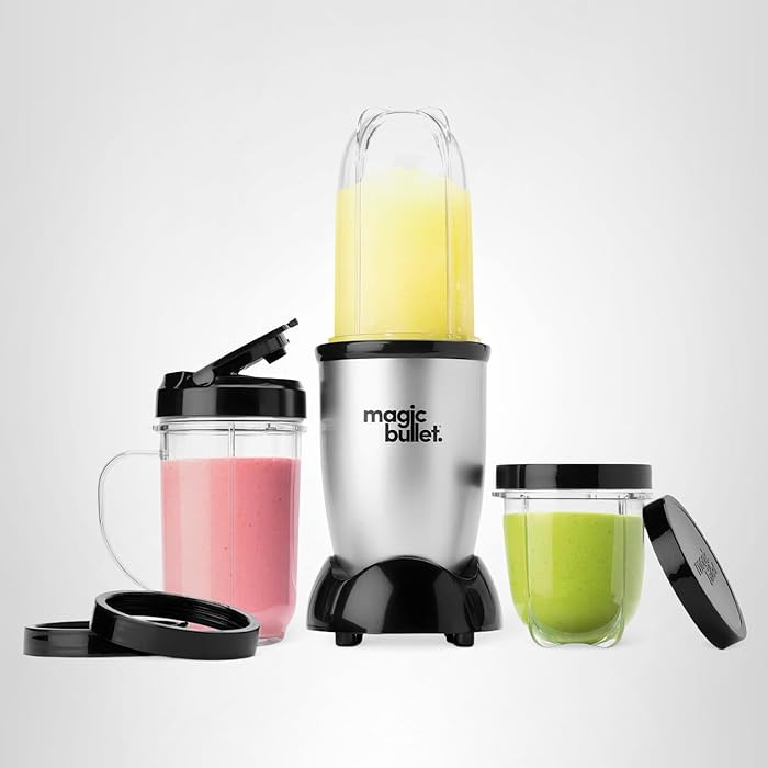 Magic Bullet Blender, Small, Silver, 11 Piece Set | Amazon (US)