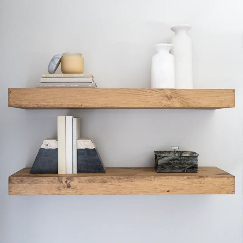 Pippi Modern Floating Shelves 3 Inches Thick | Wayfair North America