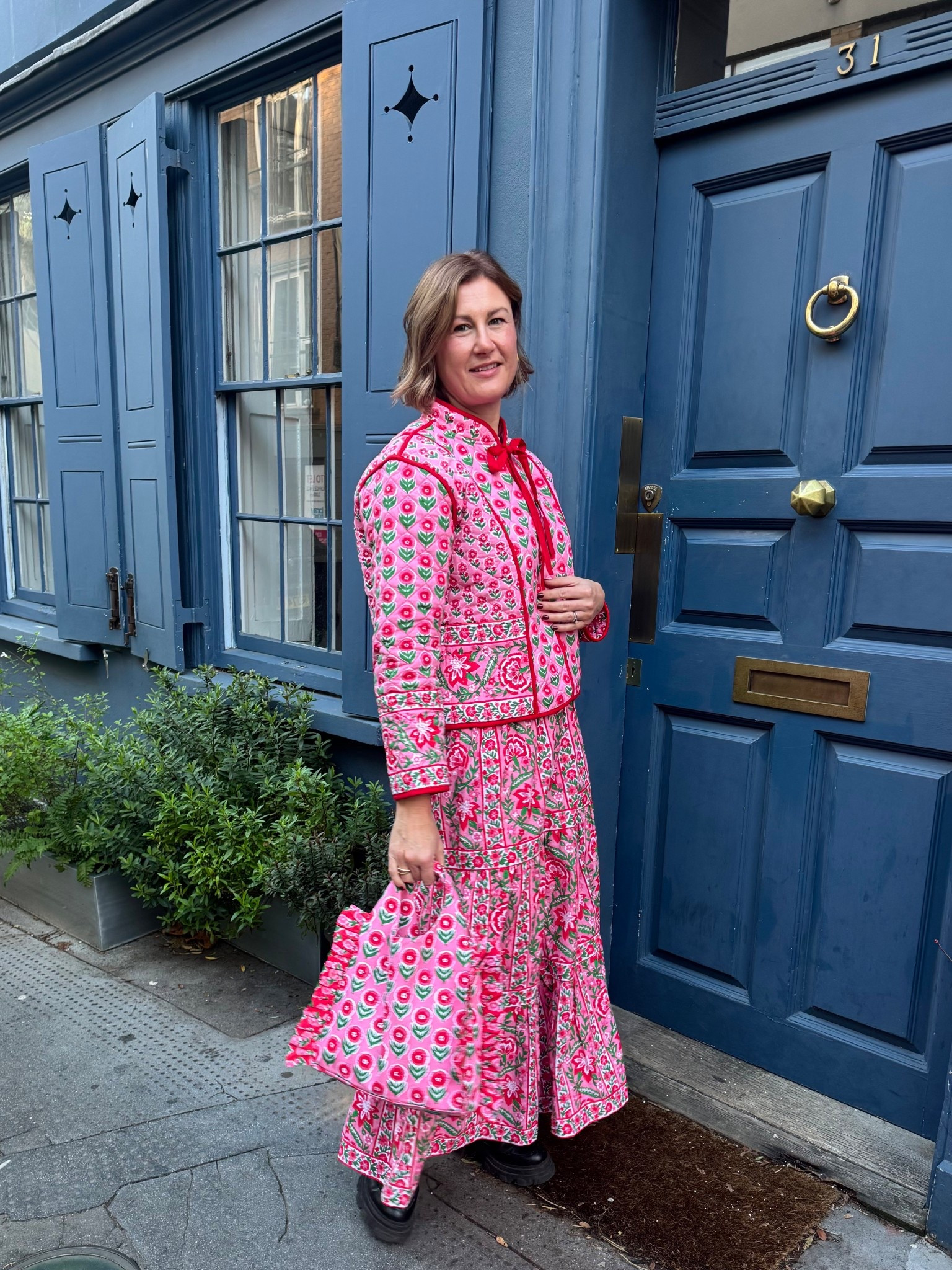 Pink city prints 
Pink and red
Christmas outfit

#LTKeurope #LTKautumn #LTKuk