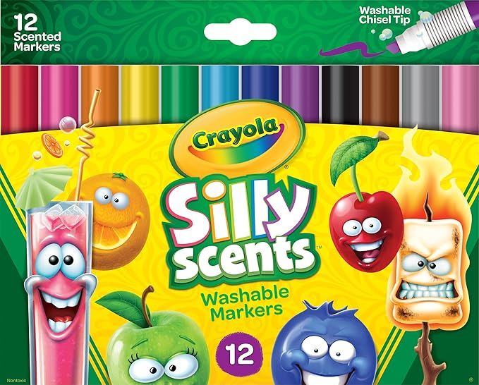 Crayola Silly Scents Scented Markers, Washable Markers, 12 Count, Gift for Kids | Amazon (US)