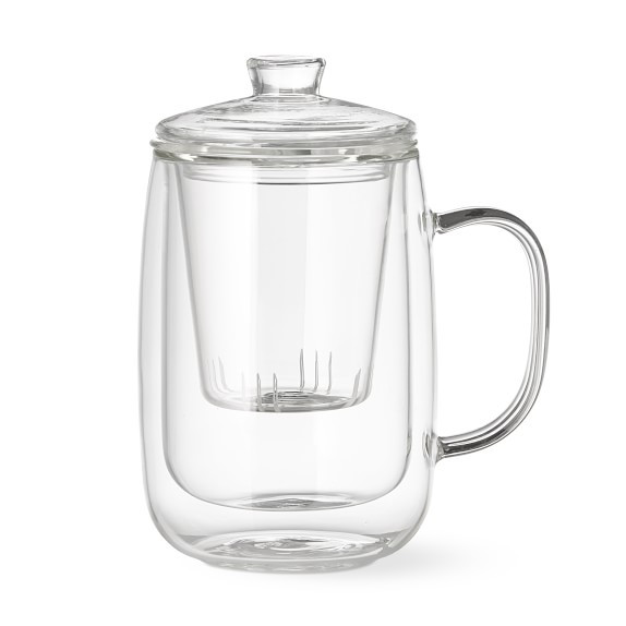 Double Wall Mug with Tea Strainer | Williams-Sonoma