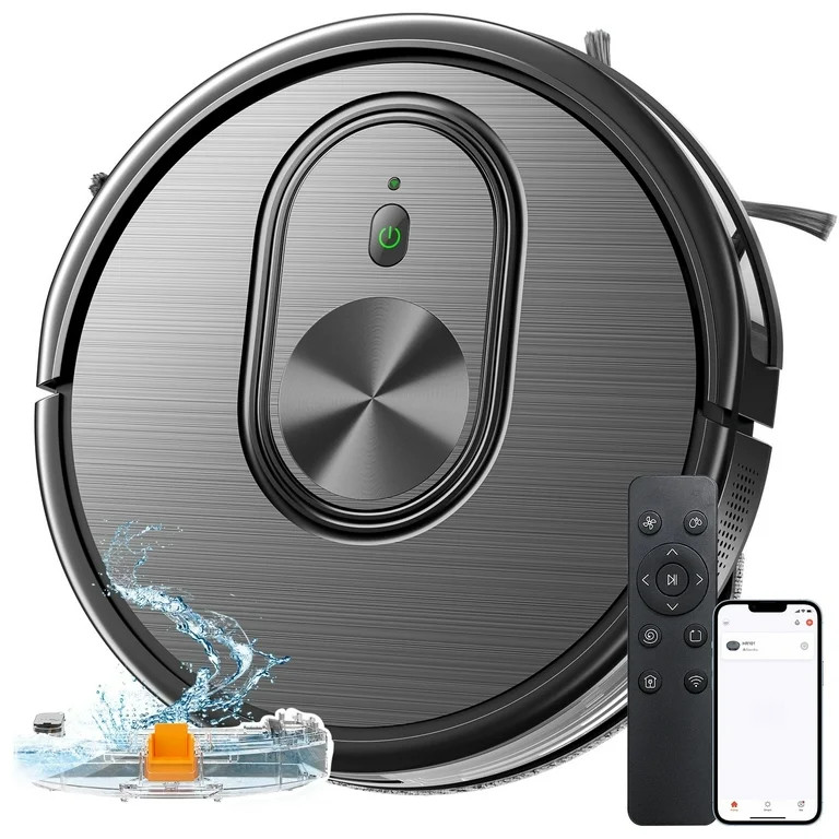 GOOVI Robot Vacuum, Robot Vacuum Cleaner and Mop Combo Black | Walmart (US)