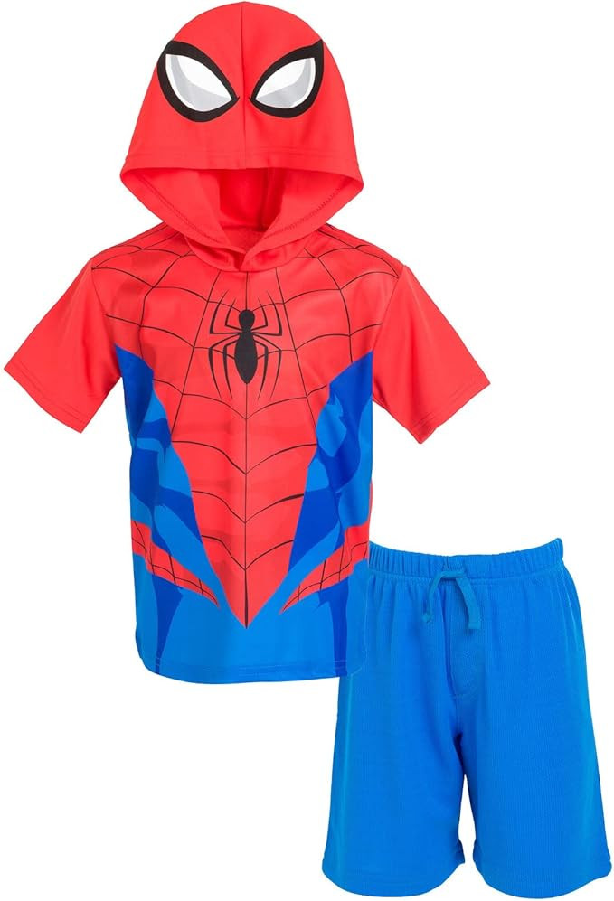 Marvel Boys' Cosplay 2-Piece Hooded Tee and Shorts Set Toddler to Big Kid | Amazon (US)