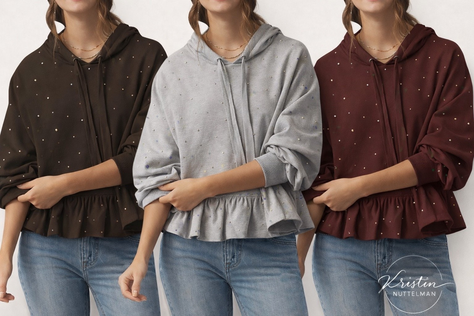 Obsessed with a comfy piece that still feels put together 🤍
These pearl detail peplum hoodies are the perfect mix of cozy + feminine. Easy to dress up with denim or keep casual for busy mom days.

Linked in my LTK ✨


#LTKootd #LTKmomlife