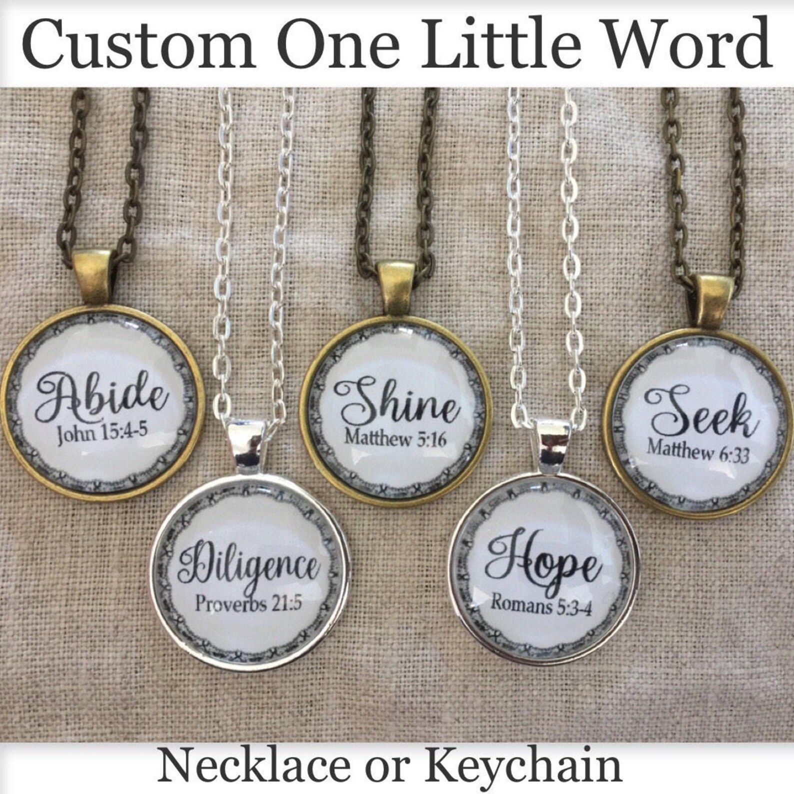 One Little Word Custom Jewelry - Etsy | Etsy (US)