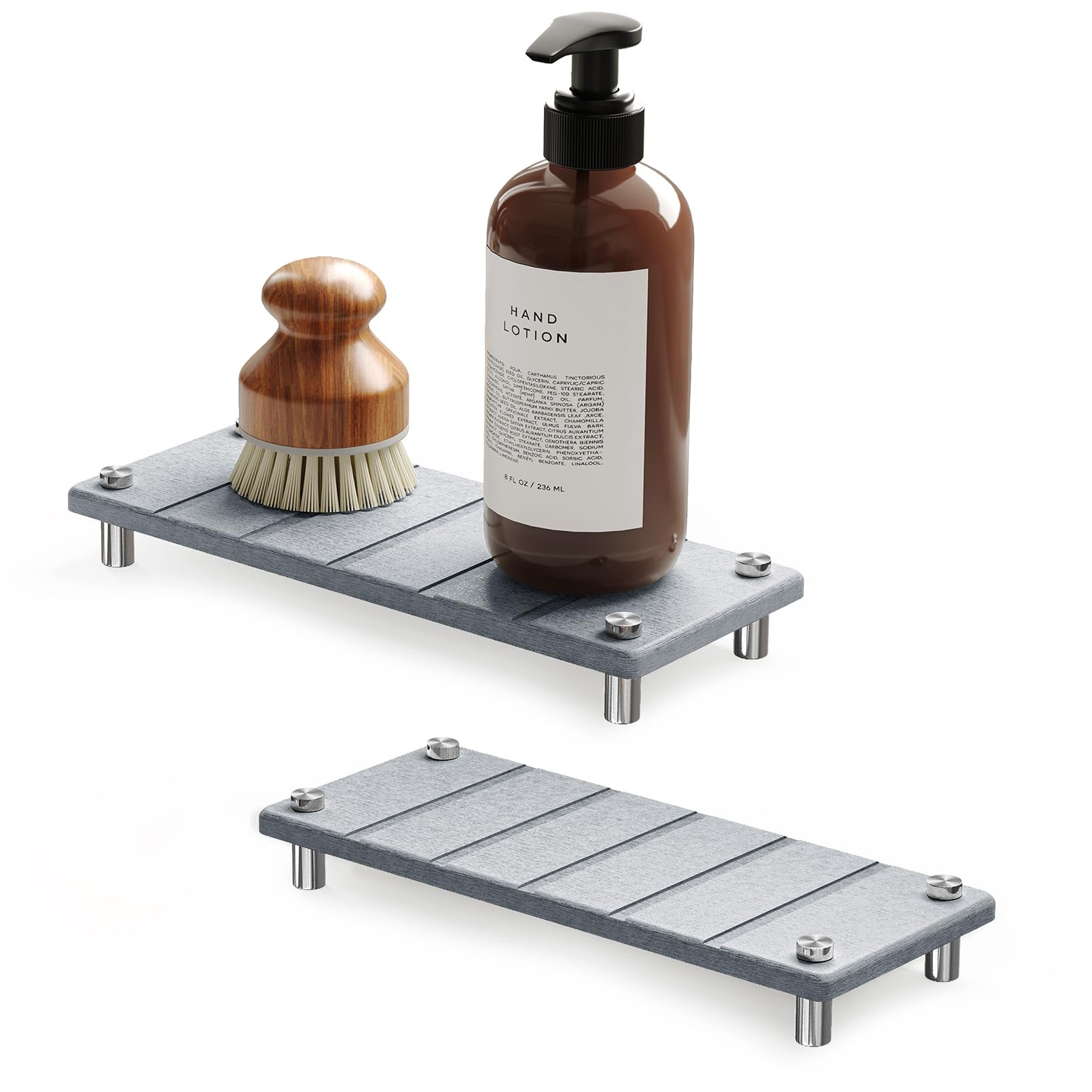 SpaceAid 2 Pack Drying Sink Caddy, Instant Dry Water Absorbing Stone Tray for Sink Organizers, Ki... | Amazon (US)