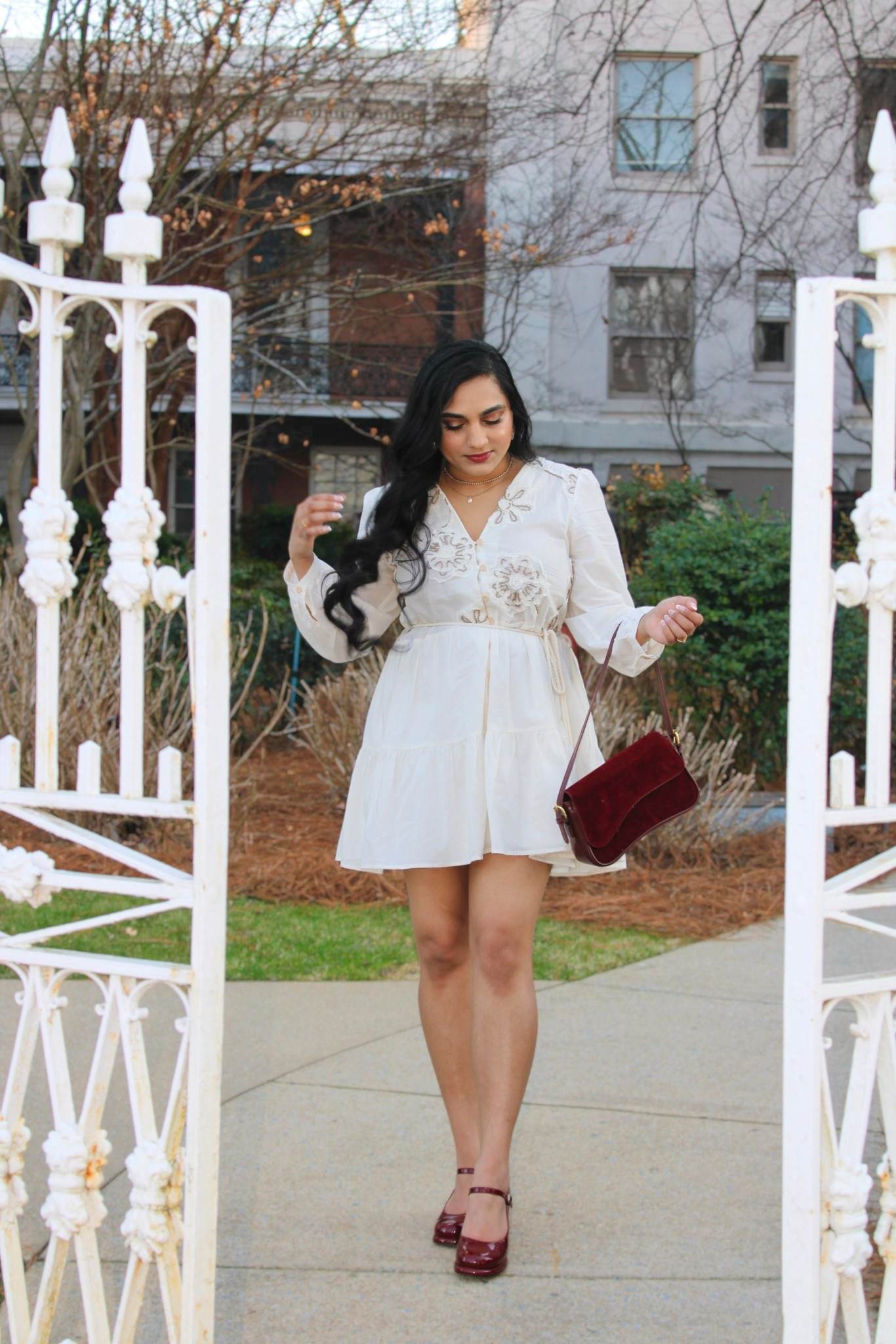 • Signed, Sealed, {Embroidered} 💌 •

This lightweight embroidered dress is an easy and cute spring transition piece. Delicate floral stitching at the top, functional buttons all the way down, and a braided belt so you can wear it fitted or flowy! ♥️

girly style, girly fashion, girly outfits, feminine fashion, feminine style, feminine outfits, spring transition outfit, spring styles, spring fashion, spring outfits, amazon fashion finds, cream embroidered dress, burgundy Mary Jane heels, burgundy suede purse

#LTKspringtrends #LTKspring #LTKootd