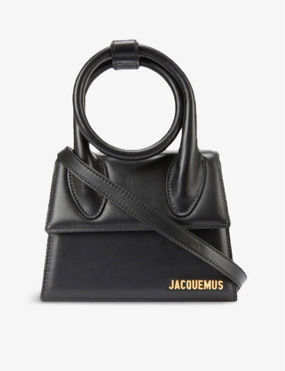 Black Le Chiquito Noeud Medium Leather Top-handle bag M | Selfridges