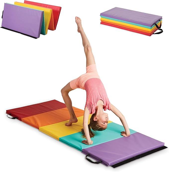 HearthSong 5-Panel Folding Gymnastics Tumbling Mat | Amazon (US)