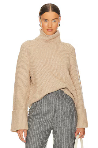 LPA Sabri Turtleneck Sweater in Tan from Revolve.com | Revolve Clothing (Global)