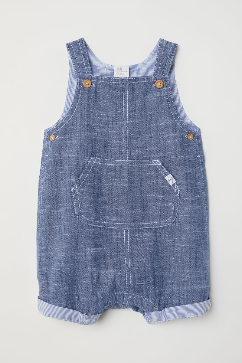 H&M Cotton Bib Overall Shorts $17.99 | H&M (US + CA)