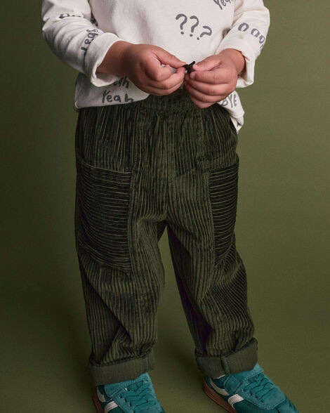 Toddler Boy Pocket Pants - Olive | Carter's Inc