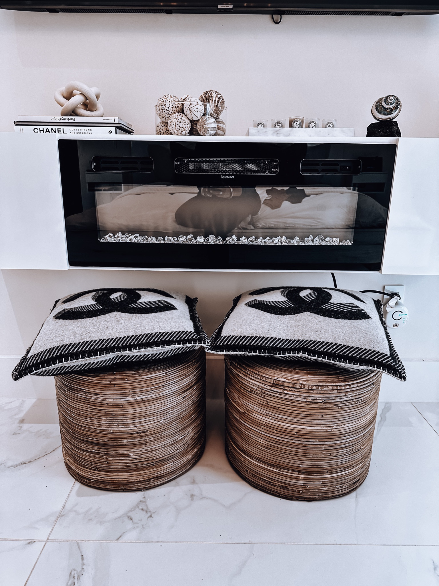 Fireplace, electric fireplace, olive tree, faux olive tree, ottoman, coffee table book, bedroom decoration, bed cozy blanket, bed throw blanket, neutral decoration, fall decoration, fall home decor

#LTKhome