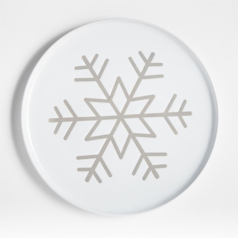Snowflake Wren Dinner Plate + Reviews | Crate and Barrel | Crate & Barrel