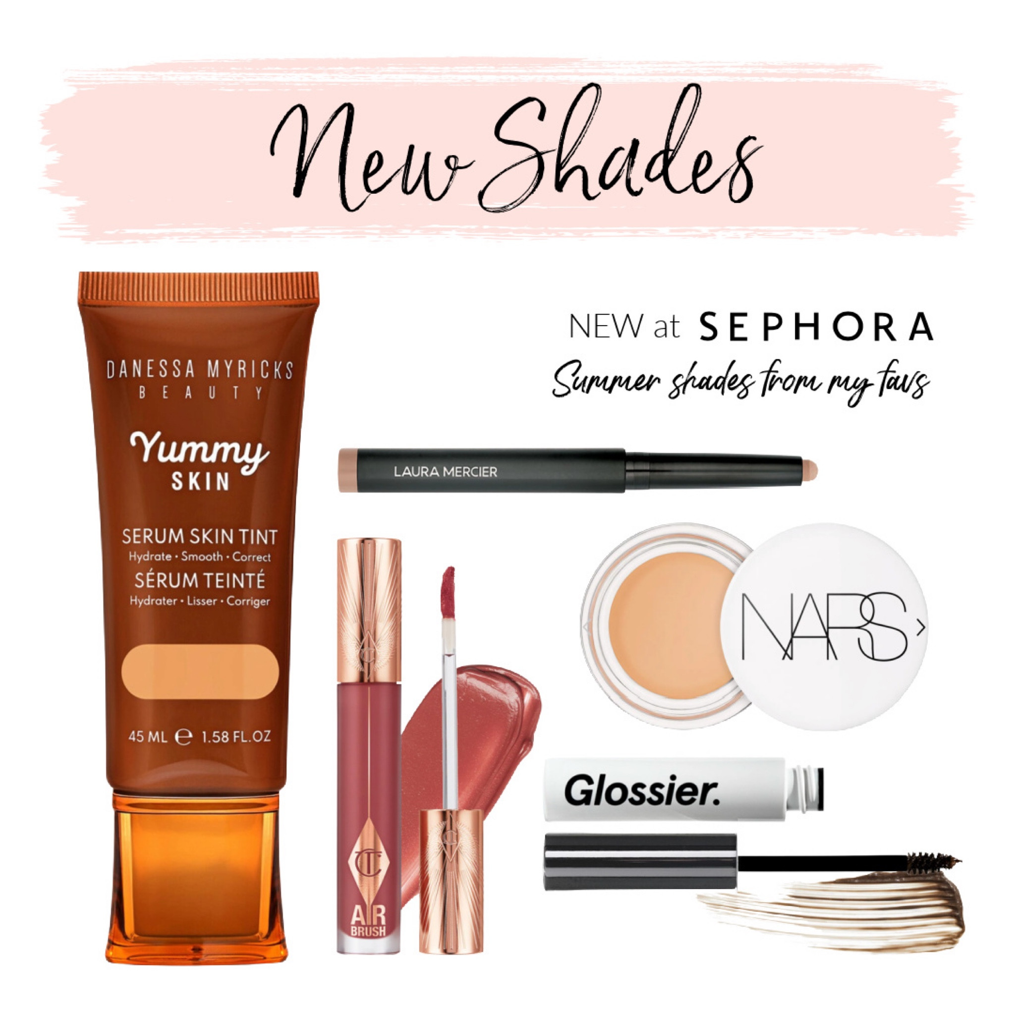 New Makeup from SEPHORA! @Sephora
NARS, Light Reflecting Under Eye Brightener (Golden Eye)
Laura Mercier, Caviar Stick Eye Shadow (Caramel)
Glossier, Boy Brow Volumizing Eyebrow Gel-Pomade (Brown)
Charlotte Tilbury, Airbrush Flawless Matte Lip Blur Liquid Lipstick (Pillow Talk Medium)
Danessa Myricks Beauty, Yummy Skin Soothing Serum Skin Tint Foundation with Peptides + Ceramides (5)

#LTKbeauty #LTKFind #LTKstyletip