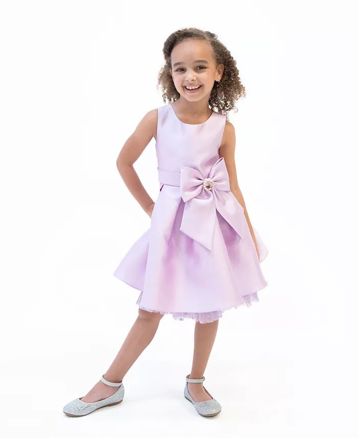 Toddler Girls Sleeveless Mikado Social Dress | Macy's