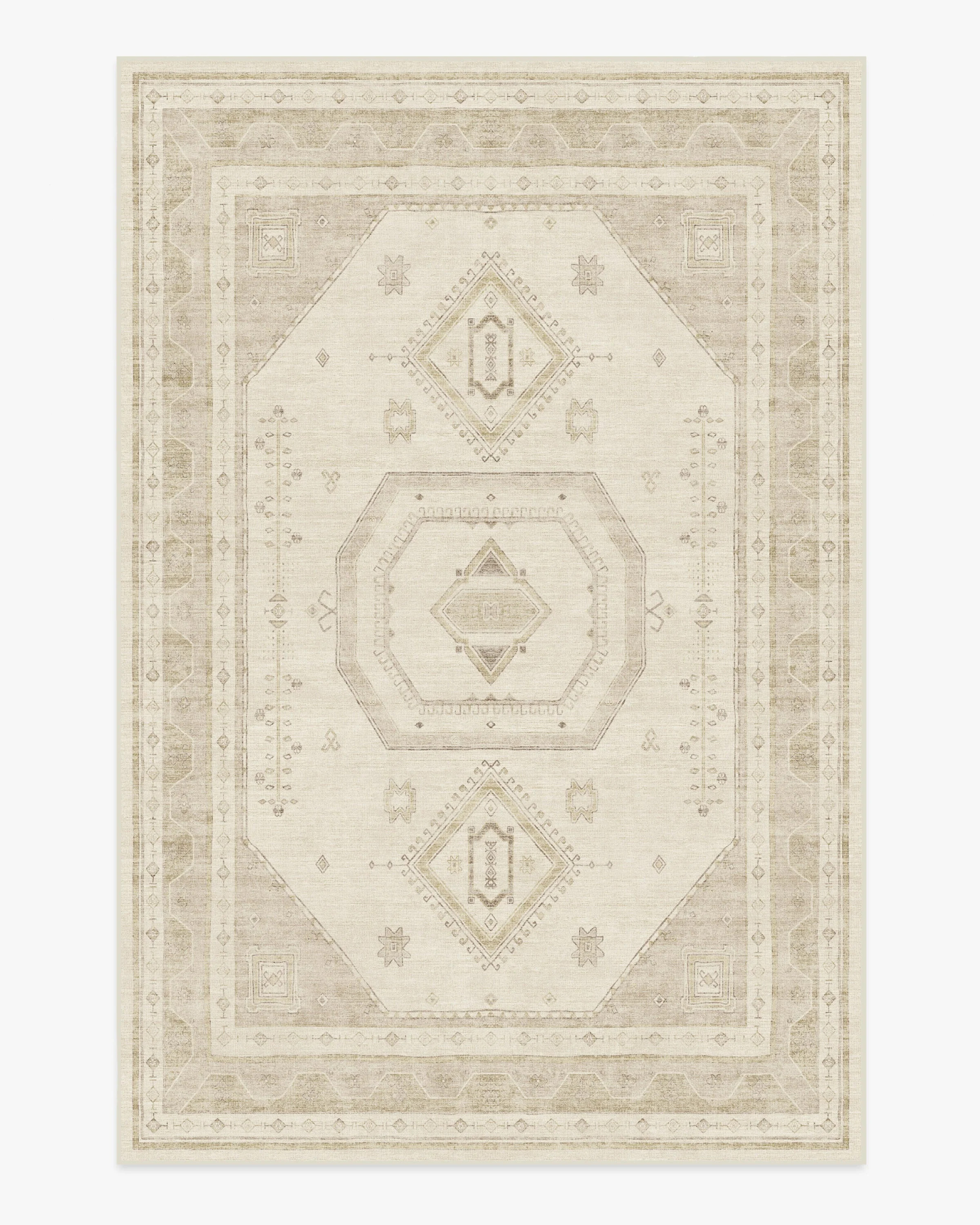 Shira Ivory & Natural Rug | Ruggable