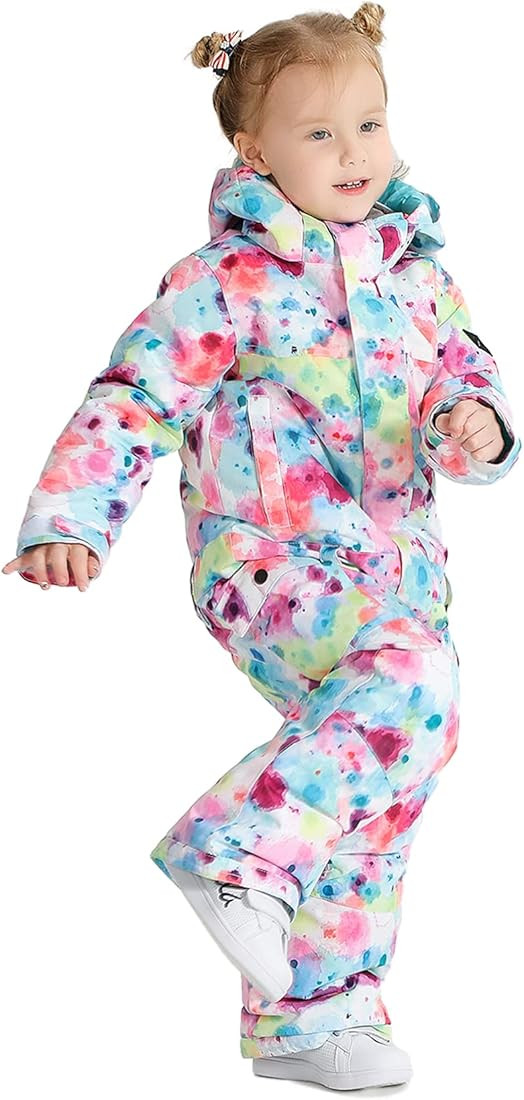 GSOU SNOW Ski Suit Kids Snowsuit One Piece Boys Girls Snowboard Suit Ski Jumpsuits Coveralls Wate... | Amazon (US)
