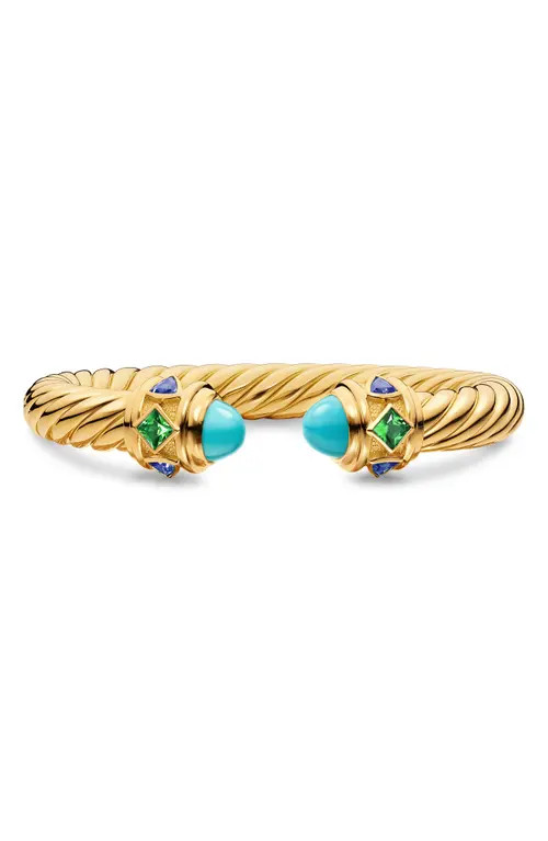 David Yurman Renaissance Bracelet with Semiprecious Stones in Turquoise at Nordstrom, Size Medium | Nordstrom