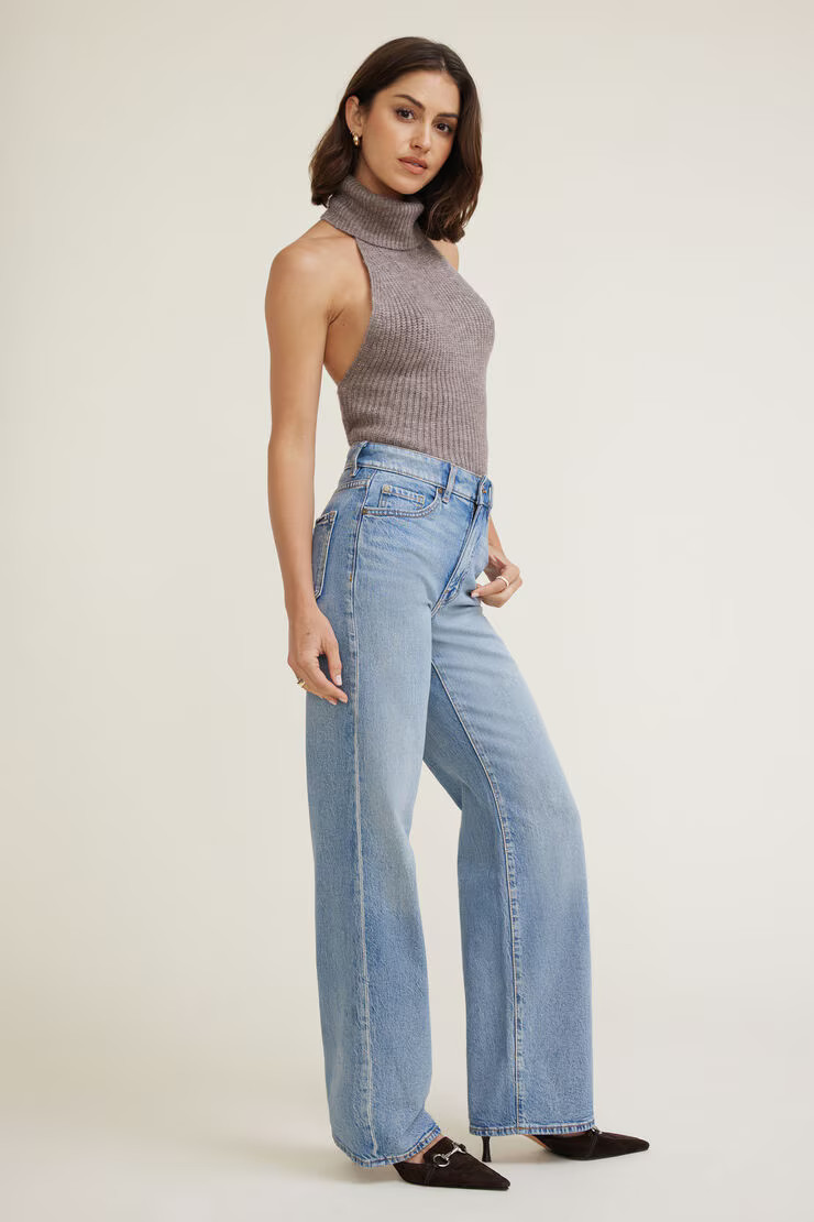 Heidi High Rise Wide Leg Jeans | Dynamite Clothing