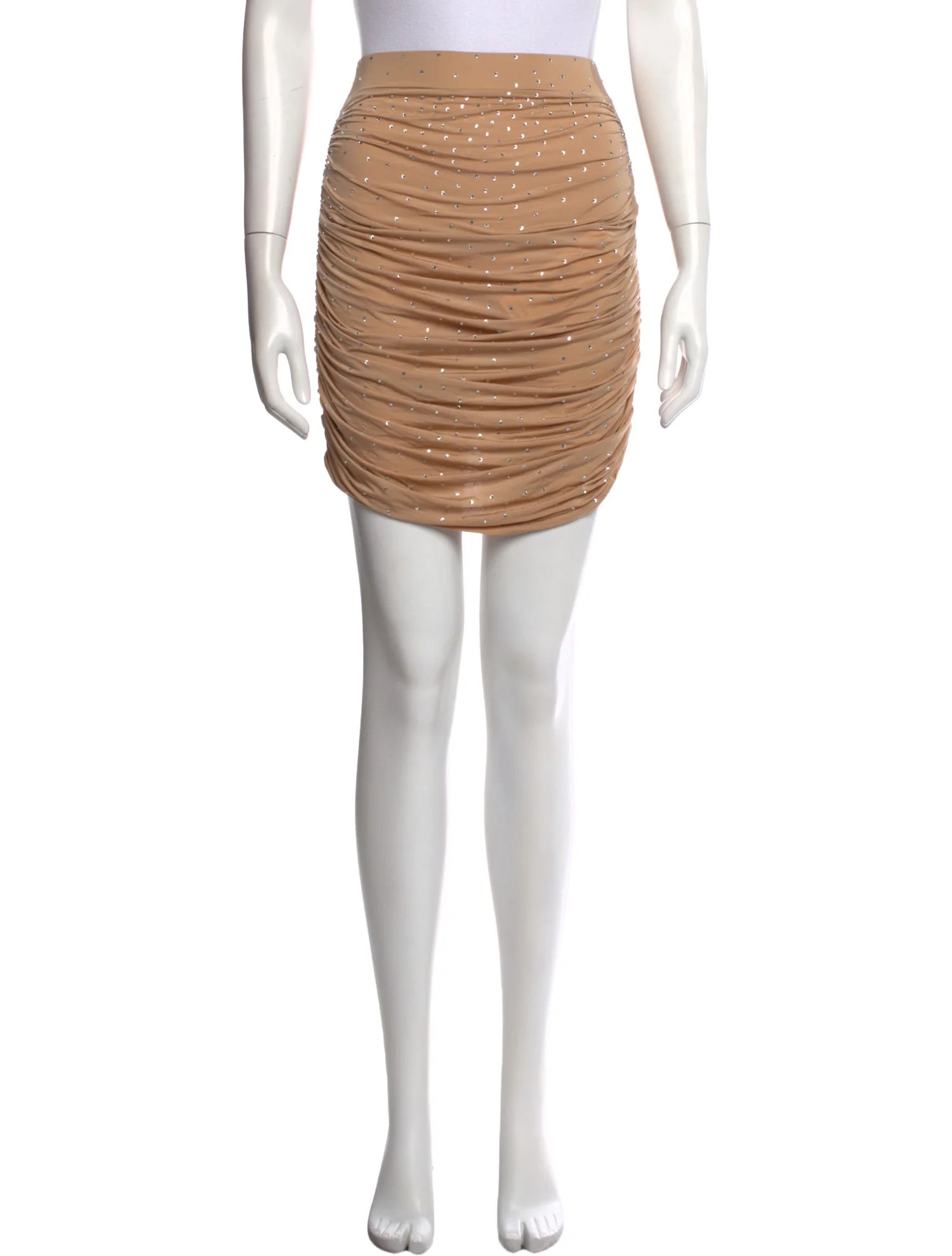 Alex Perry Crystal Embellishments Mini Skirt - Neutrals Skirts, Clothing - WZT25394 | The RealRea... | The RealReal