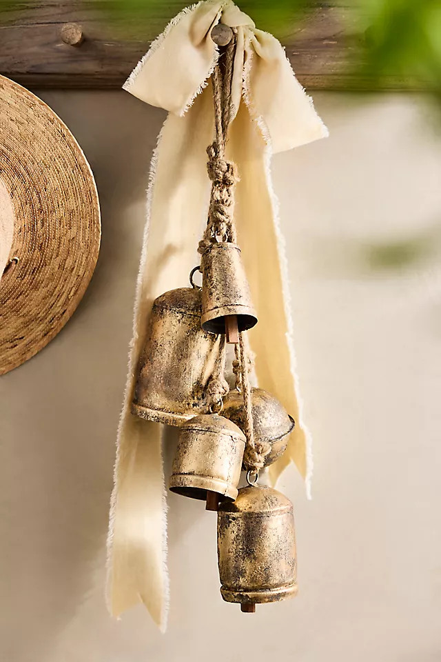 Weathered Bells Wreath Charm | Anthropologie (US)