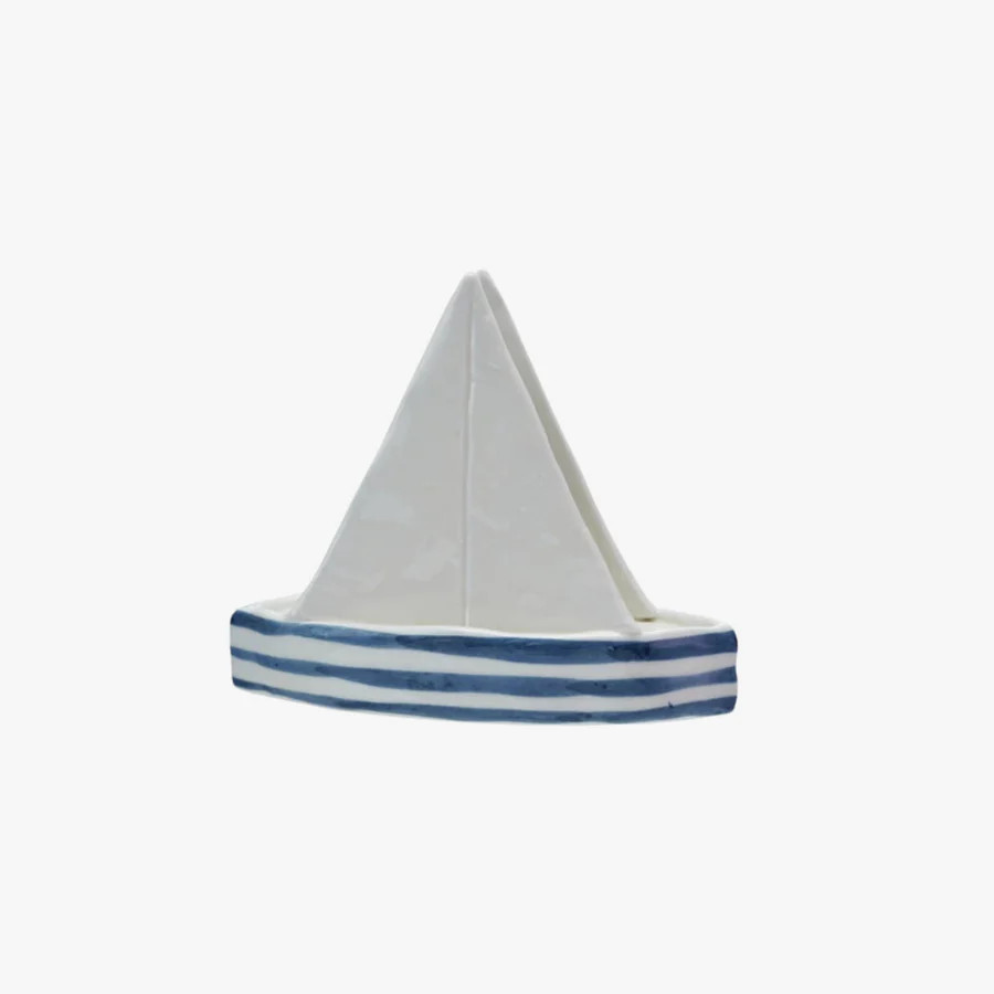 Stripe Sailboat Napkin Holder | Dear Keaton