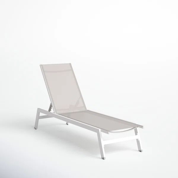 Yves 23.23'' Outdoor Metal Chaise Lounge | Wayfair North America