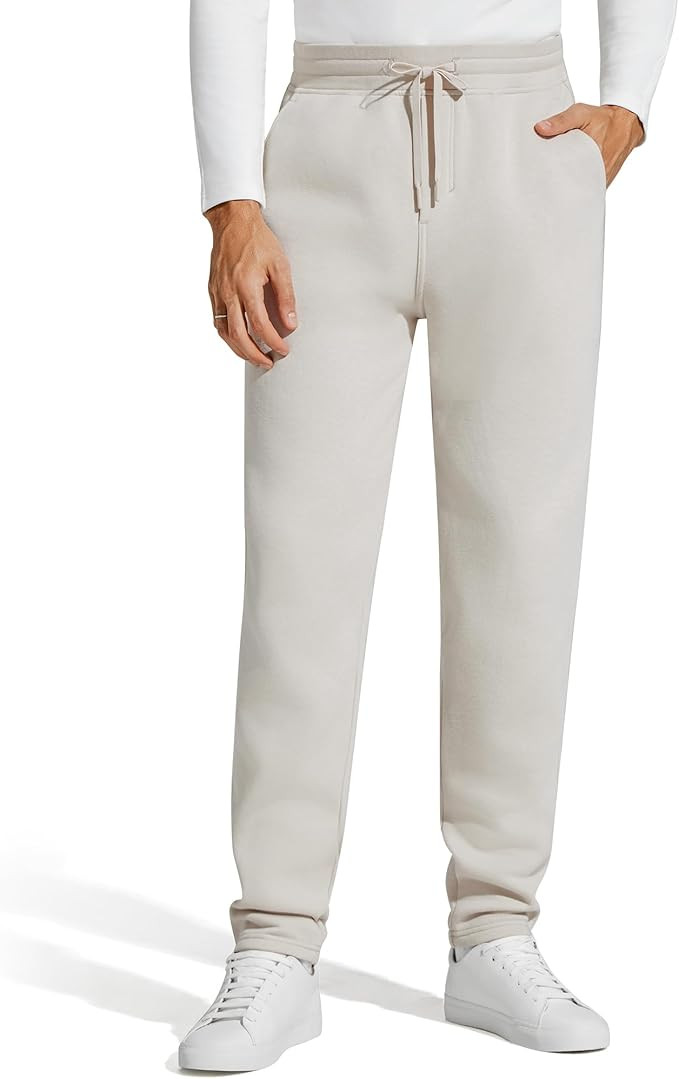 G4Free Flurrylux Men Fleece Lined Sweatpants Drawstring Cotton Warm Straight Leg Casual Track Pan... | Amazon (US)
