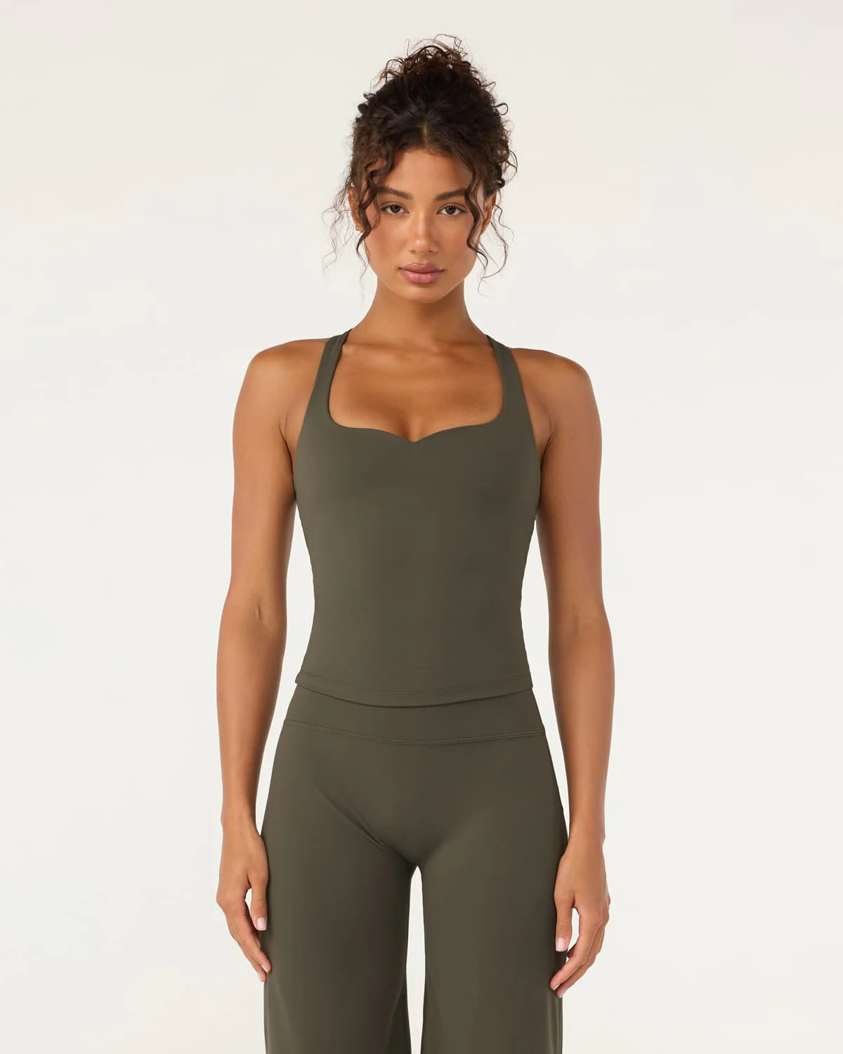 Fade Lyla Tank | Deep Olive | Crop Shop Boutique AU