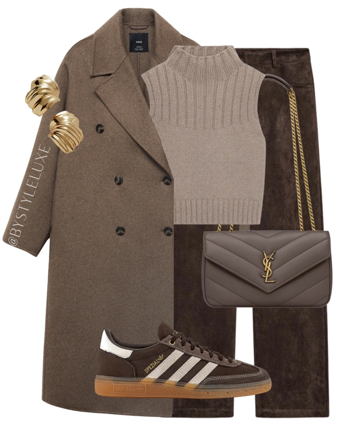 TAUPE & BROWN - the perfect everyday loo with these new in suede trousers and brown suede Spezials. Exact trainer link on my IG highlight @bystyleluxe

#LTKuk #LTKshoes #LTKautumn