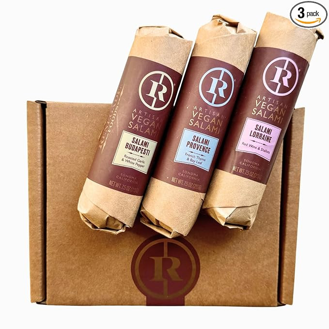 Renegade Foods Artisan Vegan Salami | 3 Pack | French Hungarian Sampler | High Protein, Low Sugar... | Amazon (US)