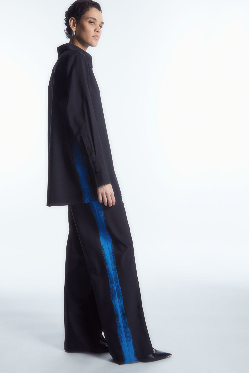 PAINTED WOOL STRAIGHT-LEG PANTS | COS (US)