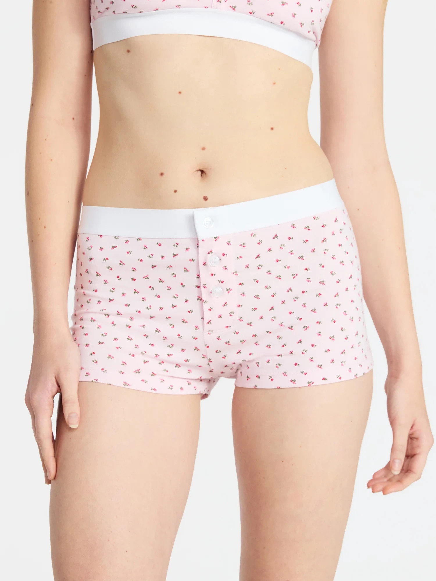 No Boundaries Women's Cotton Jersey Boyshort Panties, Sizes XS-XXXL | Walmart (US)