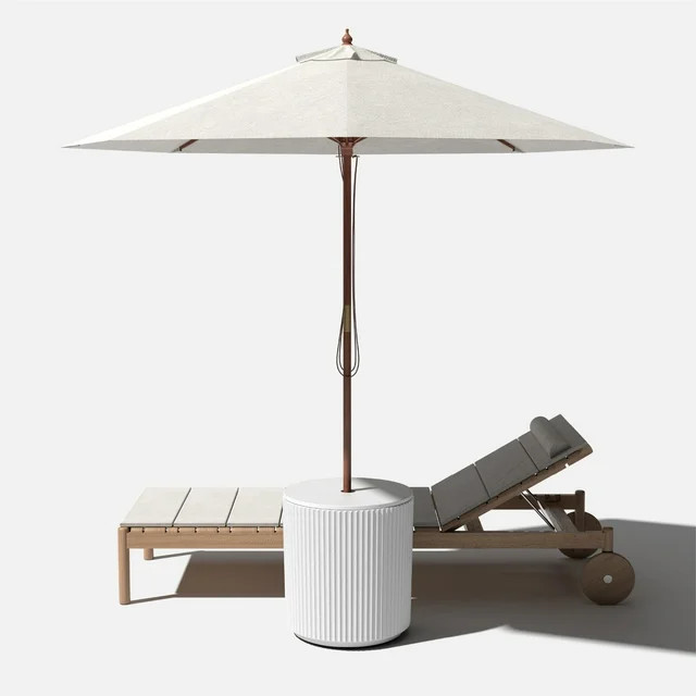 Veradek Umbrella Side Table - White | Walmart (US)
