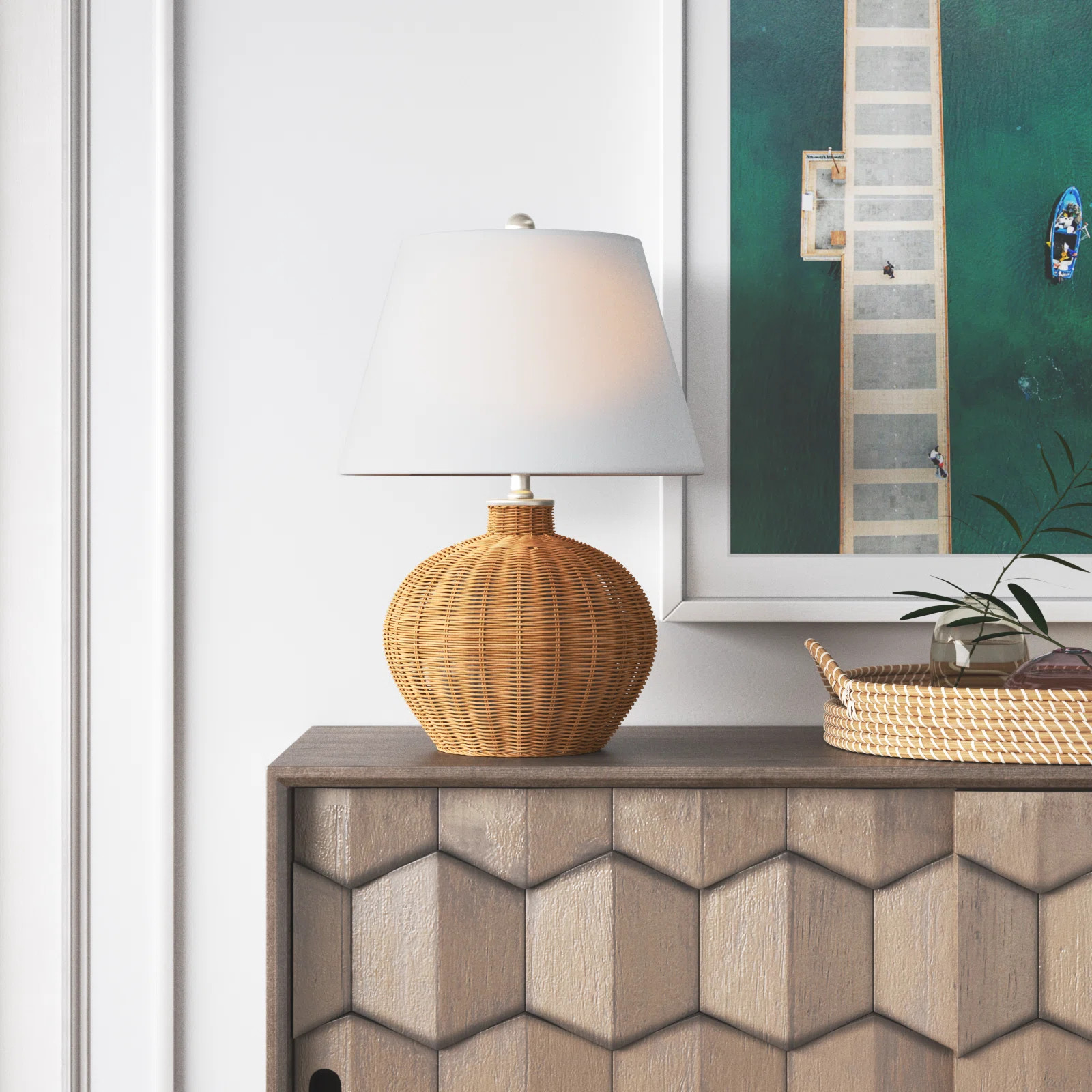 Waylon Wicker/Rattan Table Lamp | Wayfair North America