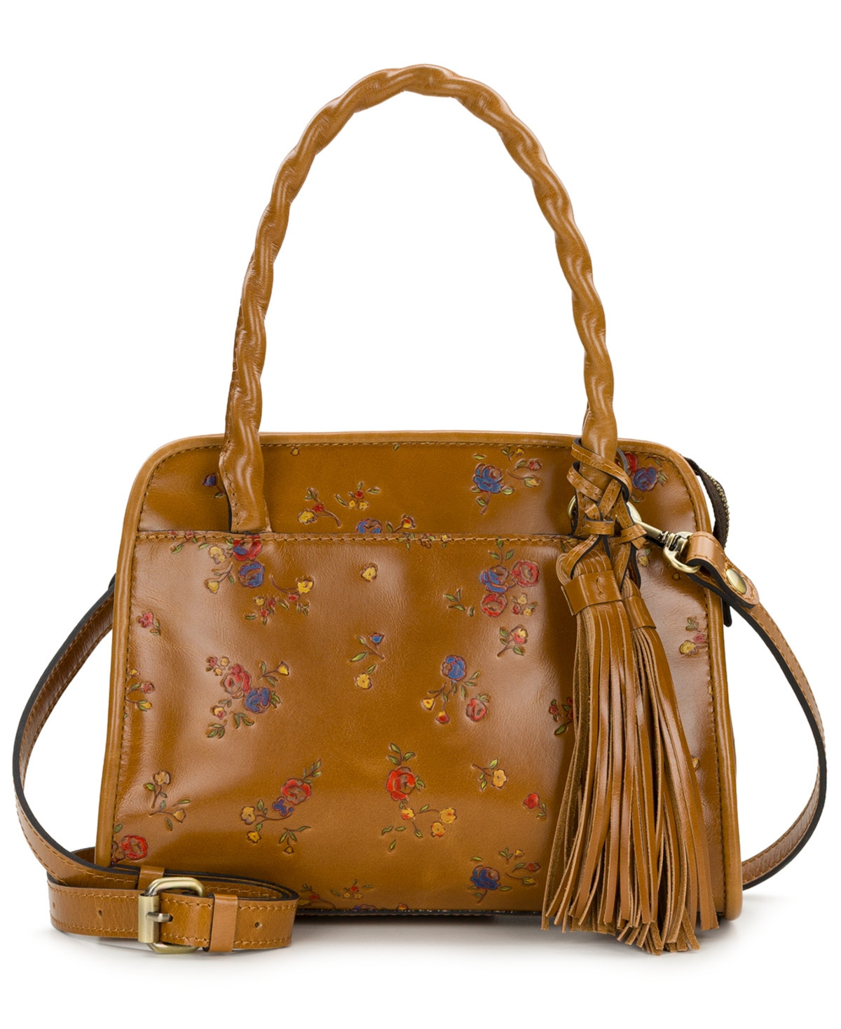 Patricia Nash Paris Leather Small Satchel Bag - Light Tan | Macy's