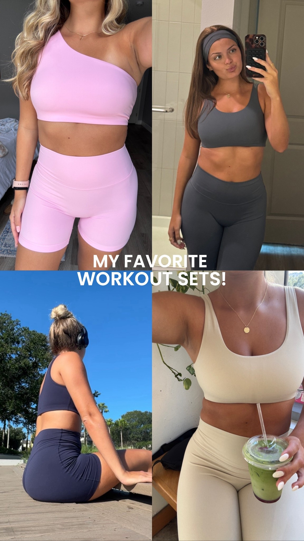 All on sale for prime day!! These sets are affordable, buttery soft & stretchy🤍 (wearing size M in tops & L in bottoms)

#LTKU #LTKFindsUnder50 #LTKActive