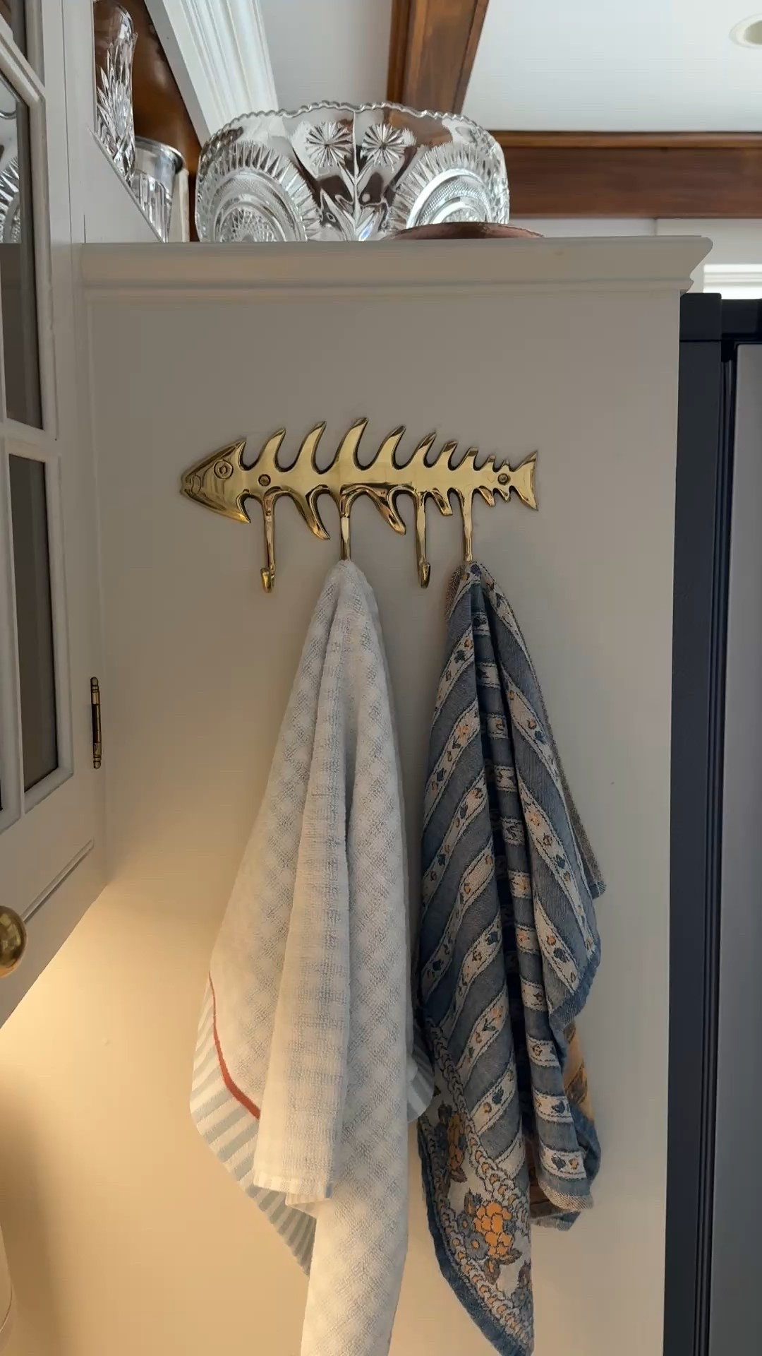 Brass hook kitchen hook fish bone hook for kitchen towels 

#LTKFindsUnder50 #LTKHome