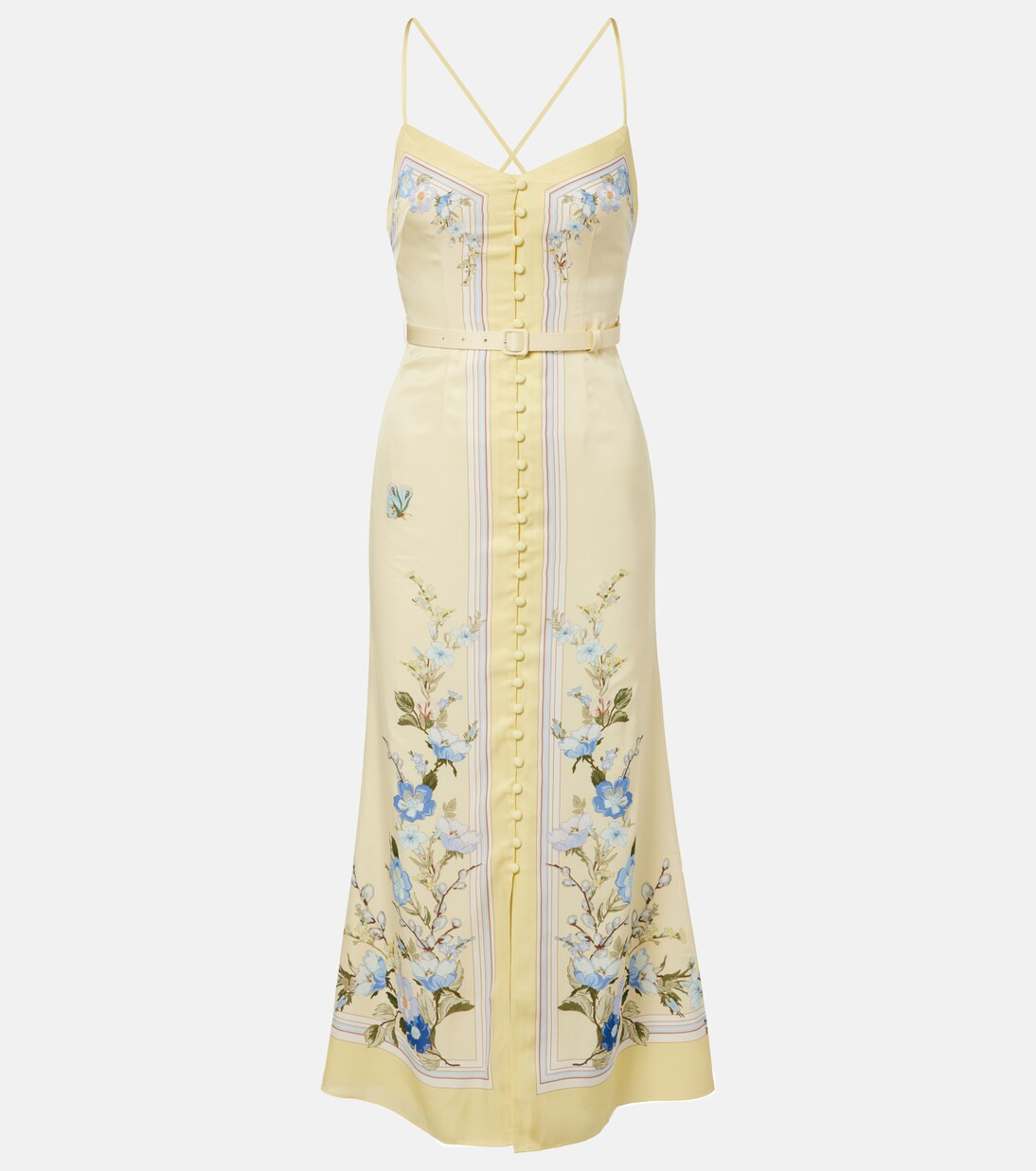 Floral silk satin maxi dress | Mytheresa (US/CA)