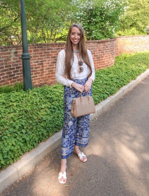 Linking this season’s version of my blue patterned silk pants! 
.
Workwear business casual white sandals white button up shirt Amazon sunglasses 

#LTKSeasonal #LTKStyleTip #LTKFindsUnder100