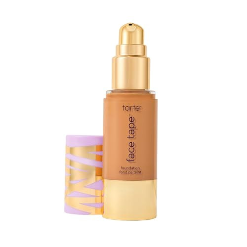 tarte face tape foundation – Full-Coverage Waterproof Makeup, Hydrating & Smoothing, Natural Matte Finish for Transfer-Proof Comfortable Long-Wear Foundation, Vegan & Cruelty-Free, full size, 42S | Amazon (US)