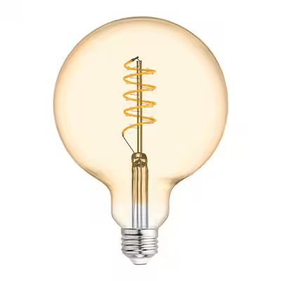 GE  Vintage 60-Watt EQ G40 Warm Candle Light Dimmable Globe Bulb LED Light Bulb | Lowe's